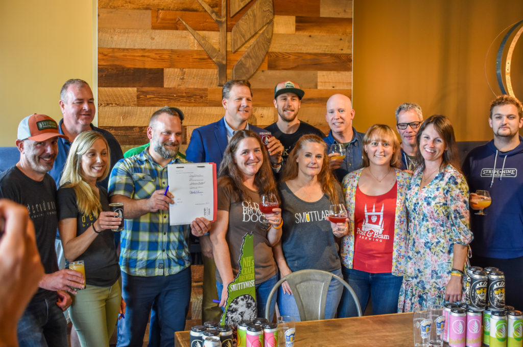 Governor Sununu signs a new law for New Hampshire craft brewers NHBA